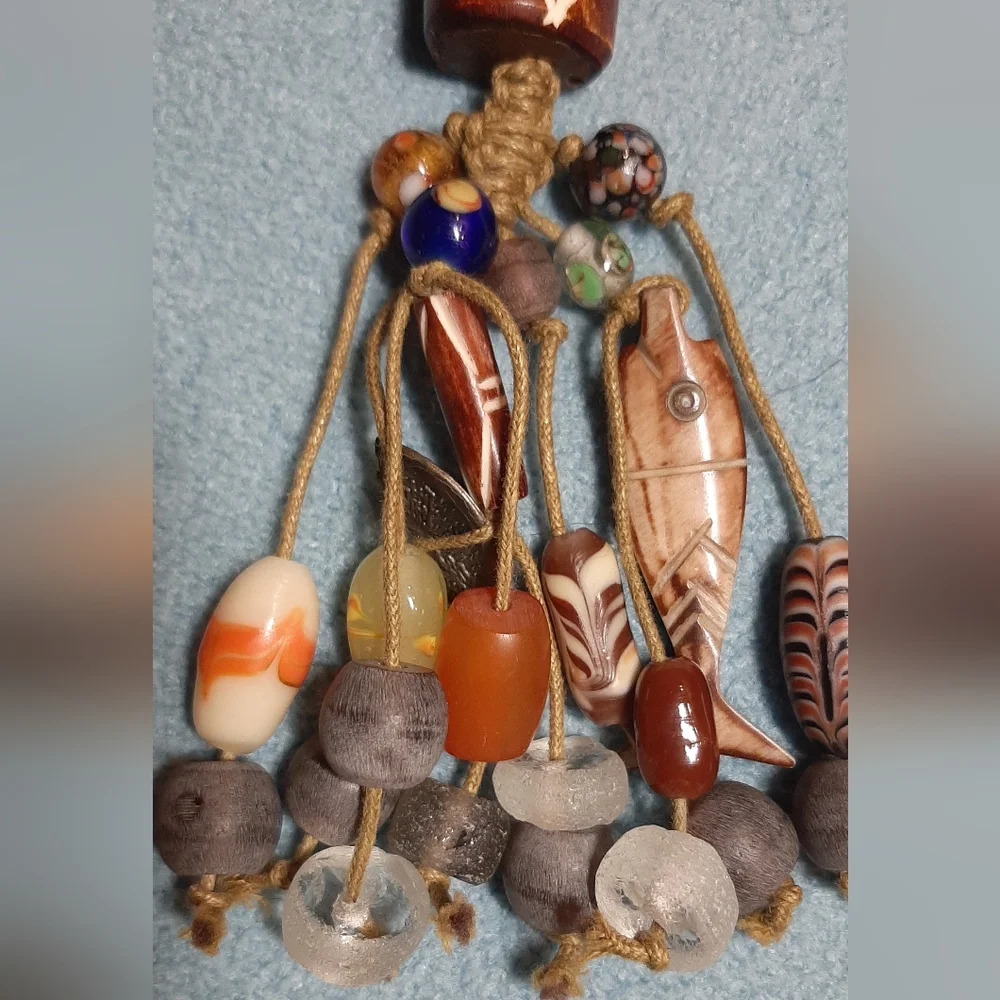 Wood Keychain w/ Charms